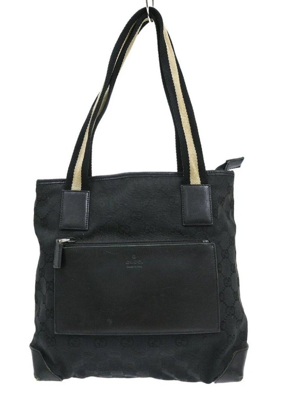 Gucci Black GG Hand Tote Bag